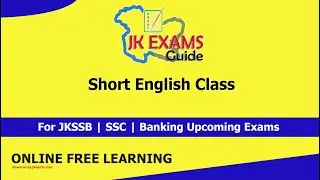 Short English Class |  JK Exams Guide | JKAlerts.