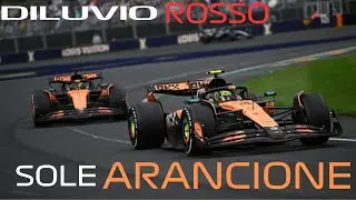 SOLE ARANCIONE SOTTO UN DILUVIO ROSSO #f1 #ferrari
