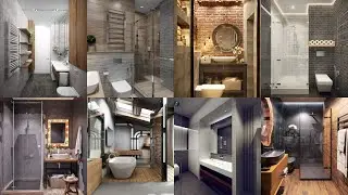 Душевая в стиле лофт Loft-style shower room Идеи дизайнов ванных комнат лофт Loft bathroom design