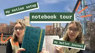 how I stay productive and organize my life: journaling, bullet journaling, notion tour!!
