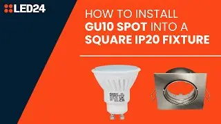 How to: Install GU10 spot into a square IP20 fixture