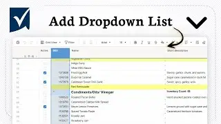 How to add a dropdown list in Smartsheet (Simple Column Setup)