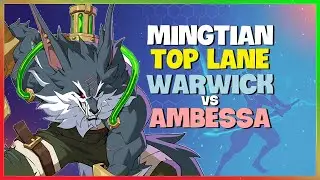 MingTian Rank 1 Challenger Warwick Top Lane Performance Breakdown Engsub