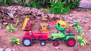 Farm Vehicles & Construction Toys | Tractor, JCB, Fire Truck, Mixer Truck Toy Collection for Kids