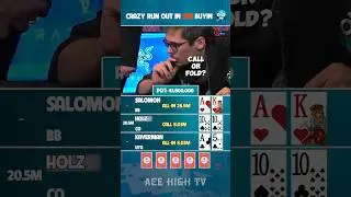 Sick Run Out in $1,000,000 Buyin 🥶 #poker #highstakespoker #wsop