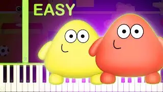 Color Tap Song | POU 3D - EASY Piano Tutorial