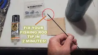How to REPLACE your FISHING rod TIP in 2 minutes. EASY and CHEAP!