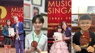 Music Singapore International Theory & Piano competition 2025 winners : First Prize & Youngest 