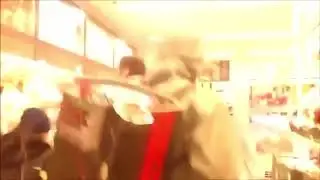 Funny Slav walks with Hardbass into a Store
