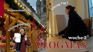 Vlogmas #2 - Weihnachtsmarkt mit Freund, Schlüsselübergabe, Umzug Tag 1 und viel tanzen🎄🫶🏽