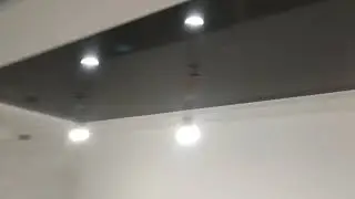 Tavane extensibile - Tavane 3D, tavan negru lucios, stretch ceilings