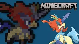 Урок по созданию пиксельной графики Келдео в Minecraft: Покемоны