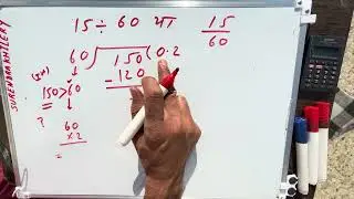 15 divided by 60 | how to divide 15/60 | learn to divide (in Hindi) | Surendra Khilery