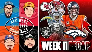 AFC West Week 11 RECAP | Broncos Win THRILLER over Chiefs, Chargers and Raiders FALL