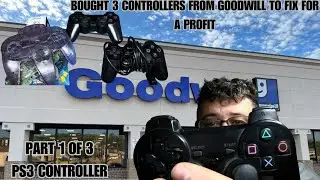 PART 1 PS3 CONTROLLER   CAN I FIX IT OR NOT.......