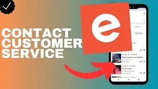How to contact the customer service in the Eventbrite app?