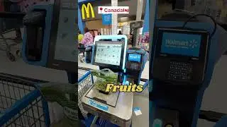 Walmart Canada- Self billing system I How to buy fruits in Canada 🍇🛒🇨🇦 #shorts #food