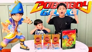 Ogan dan EL Unboxing Choki Choki Berhadiah Kartu BOBOIBOY GALAXY , Mencari Kartu Boboiboy Sopan