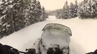 Ski-Doo Tundra Xtreme Breaking Trail in Ultra Deep