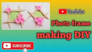 Photo frame Making DIY / How TO Make Easy Photo Frame at Home / Easy News Paper Picture Frame