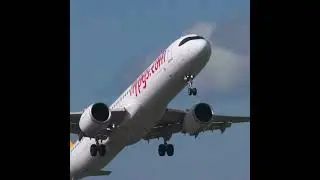 Spectacular Pegasus A321neo GO AROUND #aviation #planespotting #cockpit #travel #airbus #closeup