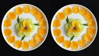 Beautiful Fruits Decoration /Gaye Holud&rsquo;s Fruits Decoration / Easy Fruits Art /Fruit carving Garnish