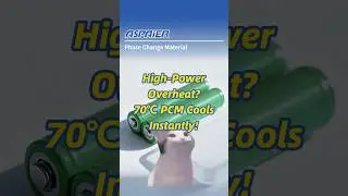 High-Power Overheat? 70℃ PCM Cools Instantly! #phasechange #phasechangematerials #pcm #memes #fypシ