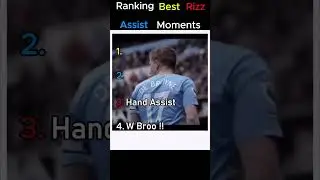 Ranking Best Rizz Assist Moments 🔥#ranking #shorts  #rizz #viral #kevindebruyne #funny