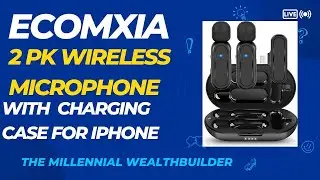 UNBOXING ECOMXIA 2 PACK WIRELESS LAVALIER MICROPHONE FOR IPHONE VLOGGING