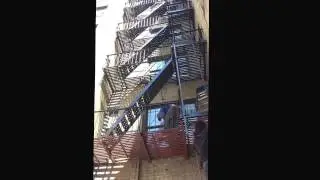 Fire escape painting house Queens