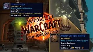 Free 34 Slot Bags - War Within - World of Warcraft (Kaja'Cola Machine)