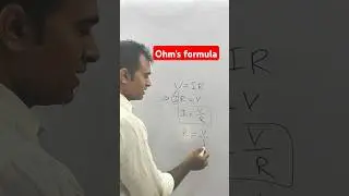 V=IR Ohm's formula #electricity #physics #ohmslaw