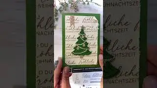 Vintage Weihnachten 🤍 1 von 3 #weihnachtskarte #kartenbasteln #stampinup