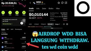 WDD AIRDROP 100%GRATISAN TANPA MODAL‼️CARA WITHDRAW COIN WDD KE OKX.