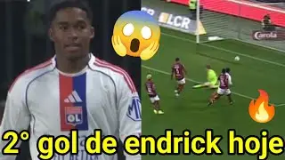 VEJA O SEGUNDO GOL DE ENDRICK NO JOGO LYON X METZ HOJE😱