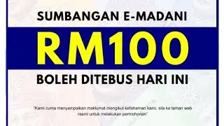 Cara claim E-Madani dari Touch n Go e-wallet