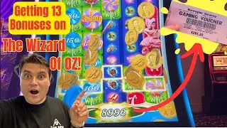 Hitting 13 BONUSES On The Wizard of Oz SLOT Machine !! | Norwegian Getaway Casino 2023