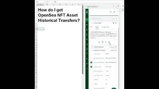Get OpenSea data in Excel and Google Sheets - Retrieving Events