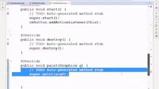 Java Applet Tutuorial pt2