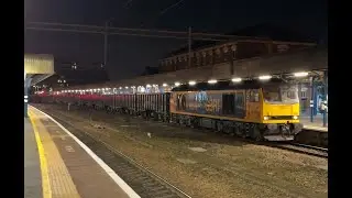 60076 on 6F84 22:47 Brindle Heath Eurofreight - Tuebrook Sidings GBRF at Stockport 11/12/2025