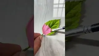 What a Brilliant Idea 😍 Painting With Leaf🌿 #Art #Nature #Creativity #Painting #Leaves