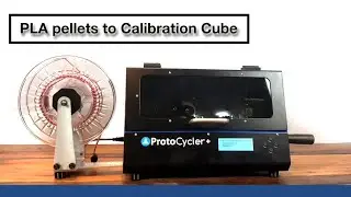 PLA pellets to Calibration Cube!