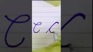 How to write in cursive Capital letter C |Cursive Writing for beginner |Cursive handwriting practice