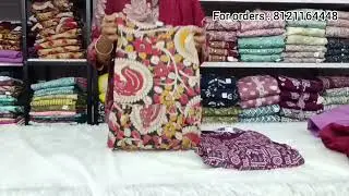 Beautiful frocks collection  | frocks  | Mulchanderi | kalamkari | heavyrayon | Contact - 8121164448
