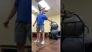 Reverse sword draw exercise for rotator cuff strengthening. Great preventative exercise!