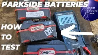 How To Test Parkside 20v battery With a multimeter