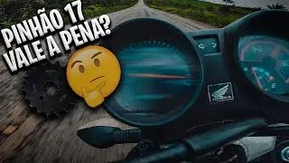 Pinhão 17 na titan 150 carburada