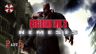 RESIDENT EVIL 3 - Part 5 = The Accident At The Clock Tower  (Walkthrough - No Commentary)