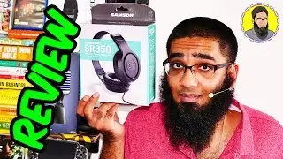 $20 Samson SR350 Back Over-Ear Stereo Audio Monitor Headphones Unboxing & Audio Test!