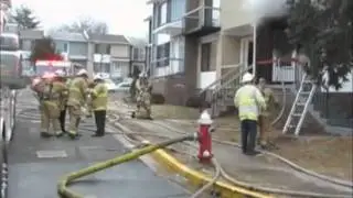 STATter911.com: Two-alarm townhouse fire in Springfield, Virginia injures civilian & 3 firefighters.